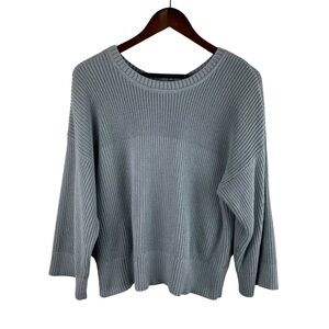 CAbi | Blue Fair Play Reversible Zip Cardigan or Pullover Sweater